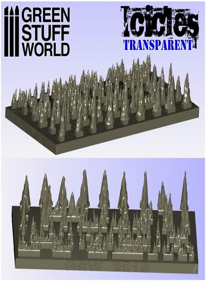 Green Stuff World for Models & Miniatures Resin Stalactites and Icicles 2047 - Image 2